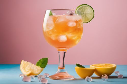 無酒精冰塊檸檬炫彩果汁冷飲 清新即飲，視覺與味覺的雙重盛宴